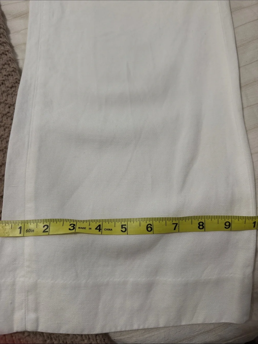 Banana Republic White - wide leg pants.